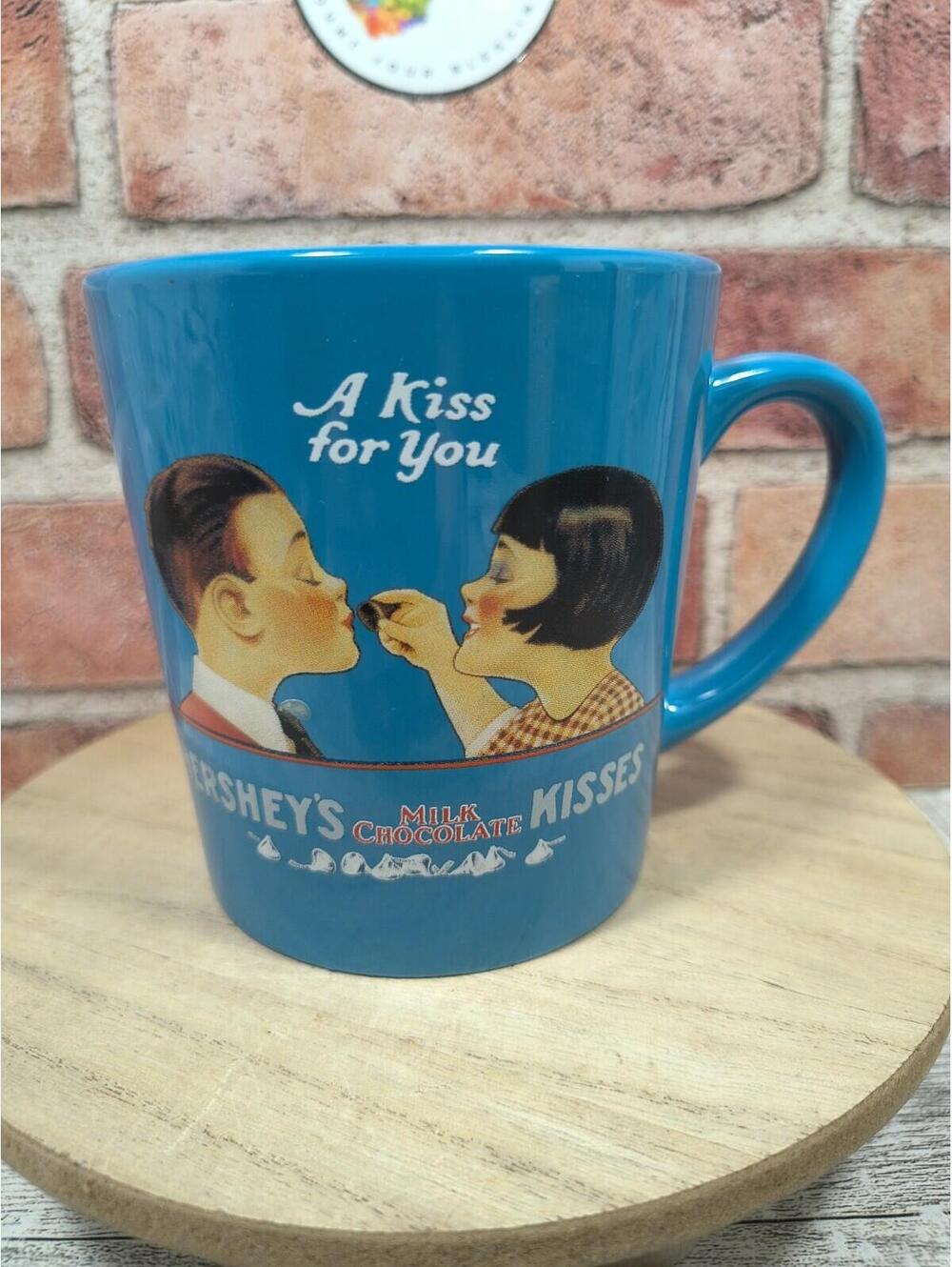 Hershey's Milk Chocolate Kisses Blue Dbl Sided Coffee Mug A Kiss For You